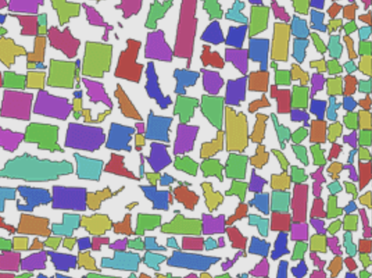 US Counties Map in WebGL using D3 and Three.js